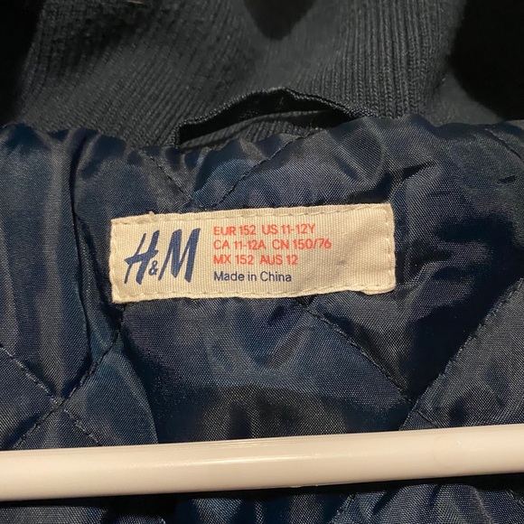 H&M Youth Snow Jacket Navy Blue - Picture 3 of 5